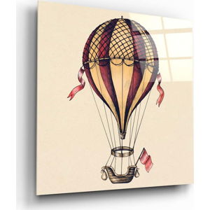 Skleněný obraz Insigne Ballon Journey Towards Freedom, 60 x 60 cm