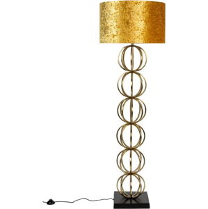 Stojací lampa ve zlaté barvě Dalia - Dutchbone