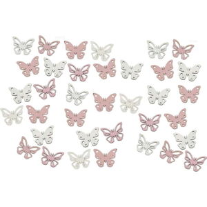 Sada 36 přízdob ve tvaru motýla Ego Dekor Fly