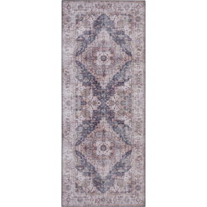 Šedo-béžový koberec Nouristan Sylla, 80 x 200 cm