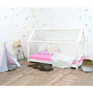 Bílá dětská postel bez bočnic ze smrkového dřeva Benlemi Tery, 120 x 200 cm