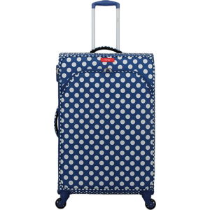 Modré zavazadlo na 4 kolečkách Lollipops Jenny, výška 77 cm
