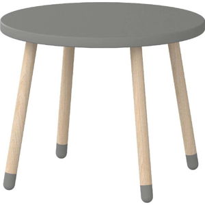 Šedý dětský stolek Flexa Play, ø 60 cm