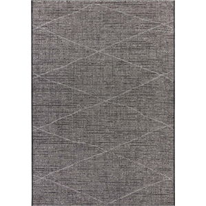 Antracitově šedý koberec vhodný do exteriéru Elle Decor Curious Blois, 192 x 290 cm