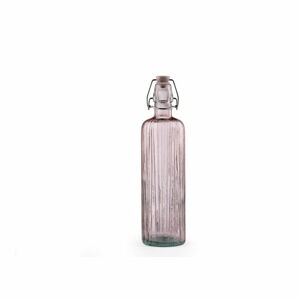 Růžová skleněná láhev na vodu Bitz Kusintha, 750 ml