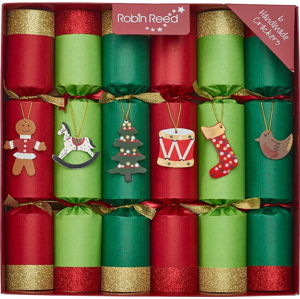 Sada 6 vánočních crackerů Robin Reed Toy