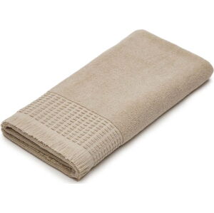 Béžový bavlněný ručník 70x140 cm Veta – Kave Home