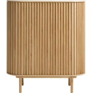Skříňka v dekoru dubu v přírodní barvě 110x125 cm Carno – Unique Furniture