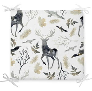 Vánoční podsedák s příměsí bavlny Minimalist Cushion Covers Dark Forest, 42 x 42 cm