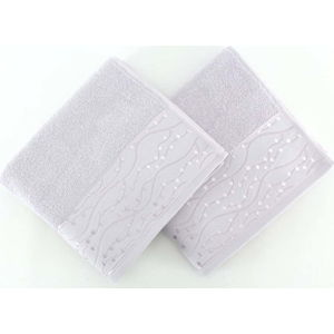 Sada 2 ručníků Tomuruk Lilac, 50 x 90 cm