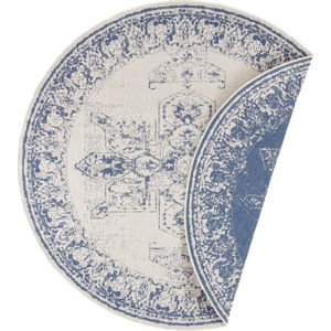 Modro-krémový venkovní koberec Bougari Borbon, ø 200 cm