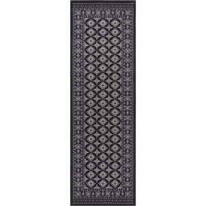 Černý koberec Nouristan Sao Buchara, 80 x 250 cm