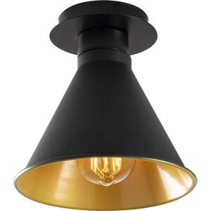 Stropní svítidlo v černé a zlaté barvě s kovovým stínidlem ø 20 cm Berceste – Opviq lights