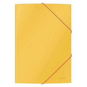 Sada 6 žlutých kancelářských desek s hebkým povrchem Leitz Cosy, A4