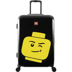 Černý kufr na kolečkách LEGO® Luggage Minifigure Head 24
