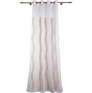 Bílo-béžová záclona 140x245 cm Medrassa – Mendola Fabrics