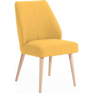 Světle žlutá čalouněná židle Max Winzer Todd
