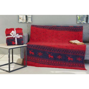 Vánoční bavlněná deka 155x127 cm - Mila Home