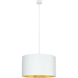 Bílé závěsné svítidlo s vnitřkem ve zlaté barvě Sotto Luce Mika, ⌀ 50 cm