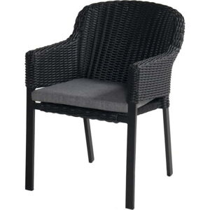 Černá plastová zahradní židle Cairo – Hartman