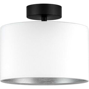 Bílé stropní svítidlo s detailem ve stříbrné barvě Bulb Attack Tres S, ⌀ 25 cm
