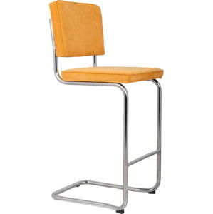 Žlutá barová židle 113 cm Ridge Rib – Zuiver
