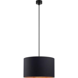 Černé stropní svítidlo s vnitřkem v měděné barvě Sotto Luce Mika, ⌀ 40 cm