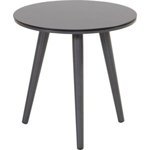 Tmavě šedý zahradní odkládací stolek Hartman Sophie, ø 45 cm