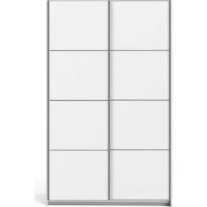 Bílá šatní skříň s posuvnými dveřmi 122x202 cm Verona - Tvilum