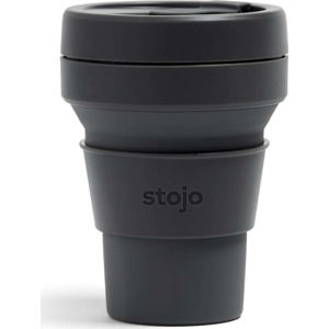 Černý skládací hrnek Stojo Pocket Cup Carbon, 355 ml