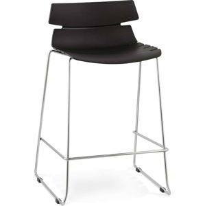 Černá barová židle Kokoon Reny, výška sedu 64 cm