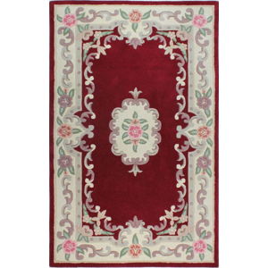 Červený vlněný koberec Flair Rugs Aubusson, 150 x 240 cm