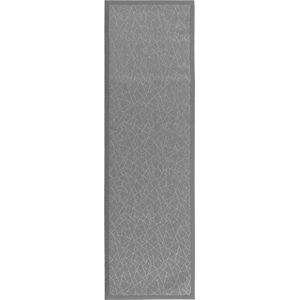 Světle šedý běhoun z PVC 60x200 cm Geo Silver – Casa Selección