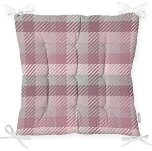 Podsedák na židli Minimalist Cushion Covers Flannel Pink, 40 x 40 cm