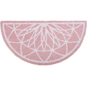 Růžová půlkruhová rohožka z kokosového vlákna PT LIVING Fairytale coir