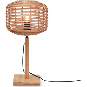 Stolní lampa ratanovým stínidlem v přírodní barvě (výška 40 cm) Tanami – Good&Mojo