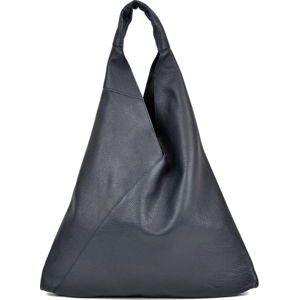 Tmavě modrá kožená nákupní taška Anna Luchini