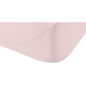 Růžové bavlněné prostěradlo Bianca Blush, 135 x 190 cm