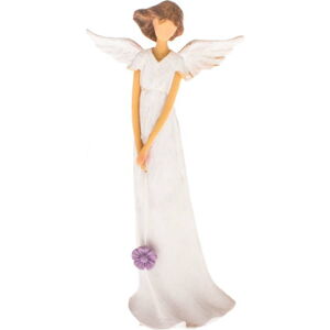 Dekorativní soška Dakls Angel with a Bouquet, výška 20 cm