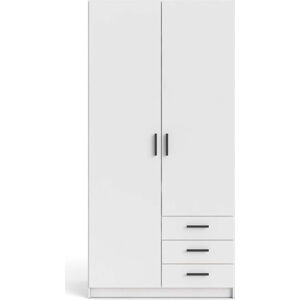 Bílá šatní skříň Tvilum Sprint, 98,5 x 200 cm