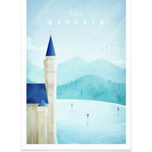 Plakát Travelposter Bavaria, A3