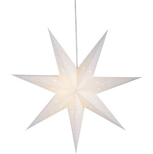 Bílá vánoční závěsná světelná dekorace Markslöjd Saturnus, výška 75 cm