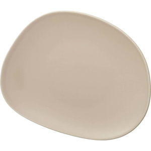 Krémově béžový porcelánový dezertní talíř Villeroy & Boch Like Organic, 21 cm