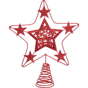 Hvězda na vánoční strom v červené barvě Casa Selección Terminal, ø 18 cm