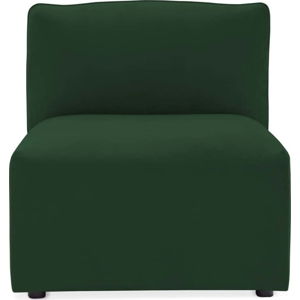 Emeraldově zelený prostřední modul pohovky Vivonita Velvet Cube