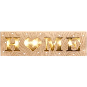 Závěsná dřevěná svítící dekorace Dakls Sweet Home