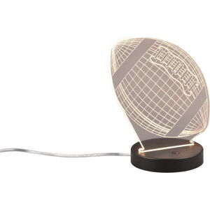 Černá LED stolní lampa (výška 21,5 cm) Football – Trio