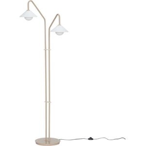 Béžová stojací lampa se skleněným stínidlem (výška 165 cm) Come – Hübsch