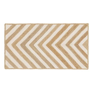 Béžový ručně tkaný jutový koberec Westwing Collection Eckes, 50 x 80 cm