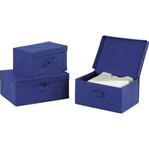 Modrý úložný box Wenko Ocean, délka 34 cm